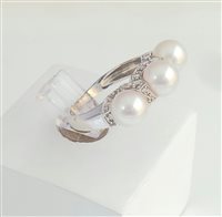 Anello Yukiko Donna in Oro bianco Perla YUK-14 - YUK-14